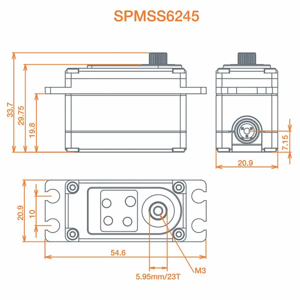 S6245 High Speed/Torque Servo — image 6 of 7