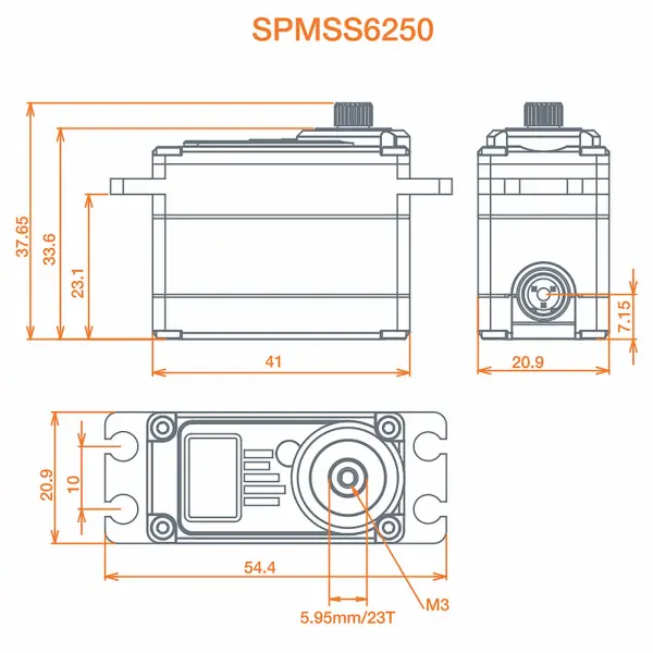 S6250 High Torque HV Dig Servo — image 4 of 5