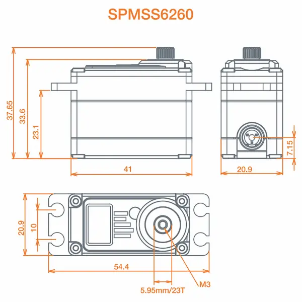 S6260 High Speed HV Dig Servo &mdash; image 3 of 5