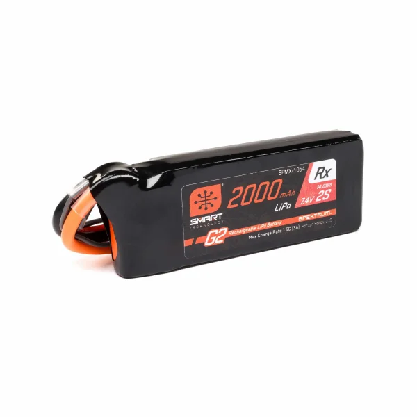 Spektrum 2S 7.4V 2000mAh 15C Smart G2 Receiver LiPo Battery - IC3 + BEC Connectors ** CLEARANCE **