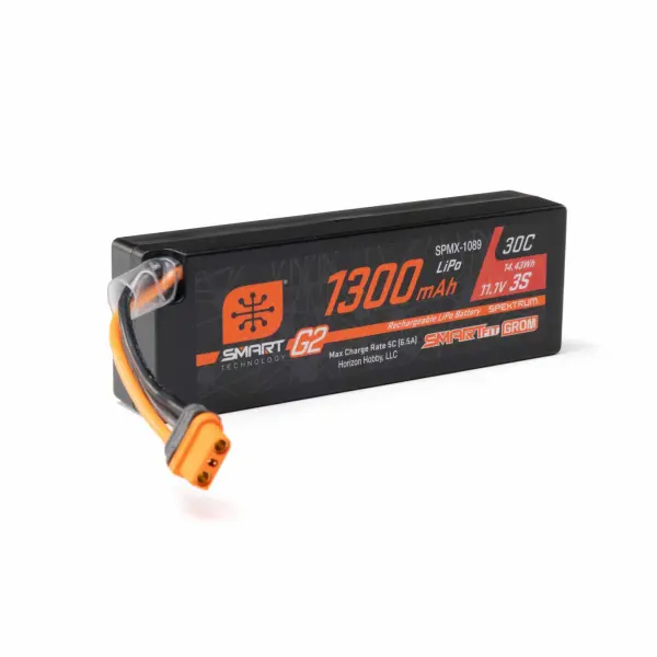Spektrum 11.1V 1300mAh 3S 30C Smart G2 LiPo Battery - IC2 — image 3 of 4