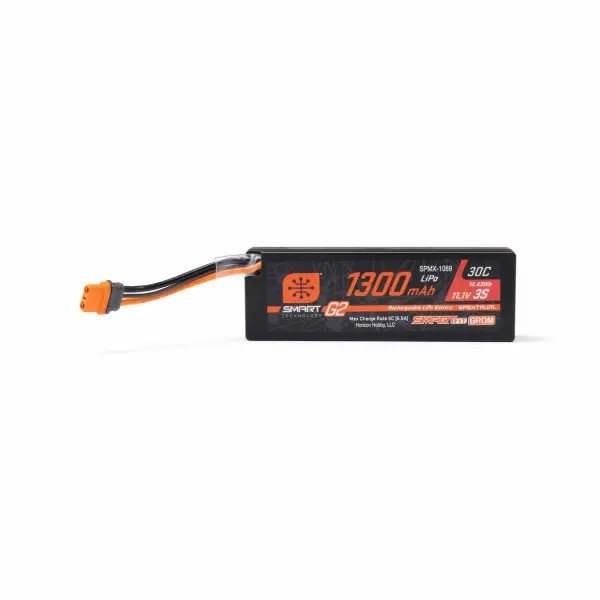 Spektrum 11.1V 1300mAh 3S 30C Smart G2 LiPo Battery - IC2 — image 4 of 4