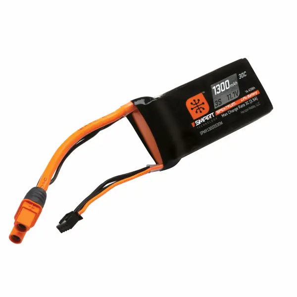 Spektrum Smart LiPo - 1300Mah 3S 11.1V 30C - IC3 — image 2 of 3