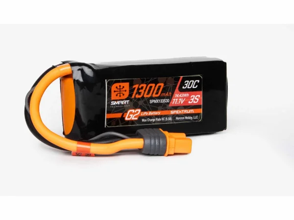 Spektrum 1300Mah 3S 11.1V Smart G2 30C IC3
