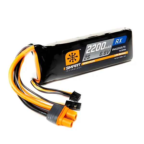 2200mAh 2S 6.6V Smart LiFe Receiver Battery IC3 — image 1 of 3