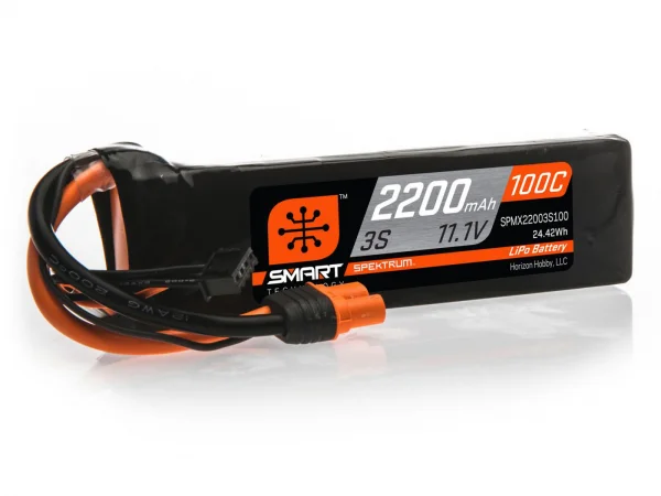 2200mAh 3S 11.1V 100C Smart LiPo Battery IC3
