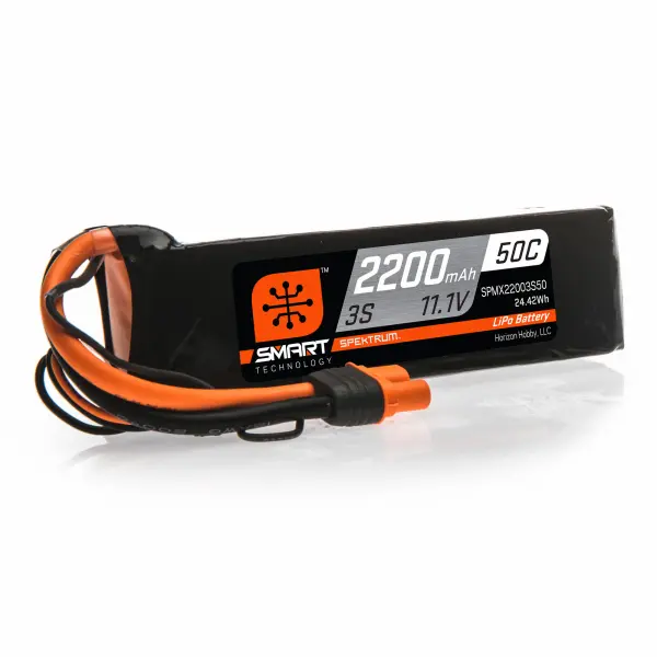2200mAh 3S 11.1V 50C Smart LiPo Battery IC3 — image 3 of 3