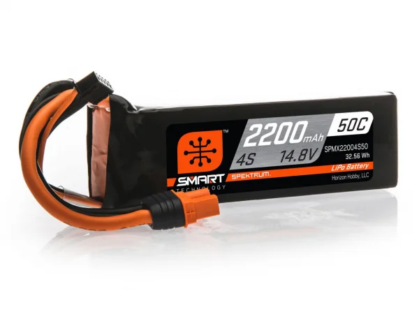 2200mAh 4S 14.8V 50C Smart LiPo Battery IC3