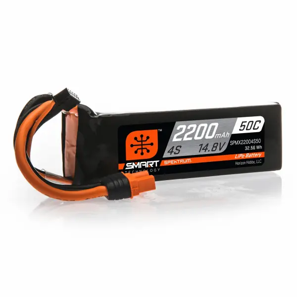 2200mAh 4S 14.8V 50C Smart LiPo Battery IC3 — image 3 of 3