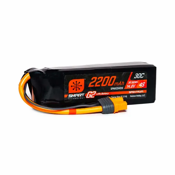 Spektrum 2200mAh 4S 14.8V Smart G2 30C IC3 — image 4 of 5