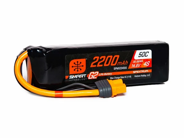 Spektrum 2200Mah 4S 14.8V Smart G2 50C IC3
