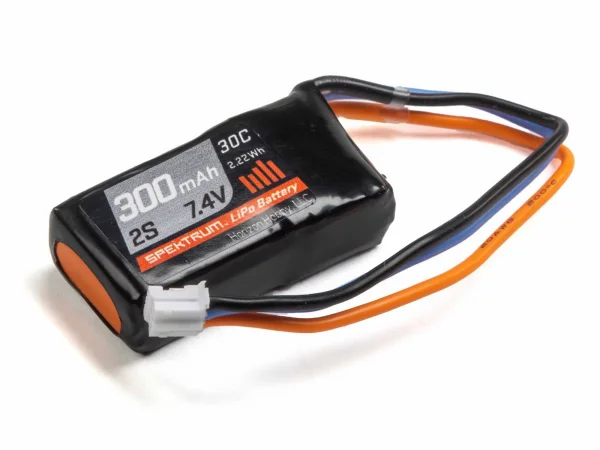 Spektrum 7.4V 300mAh 2S 30C LiPo Battery - PH Connector