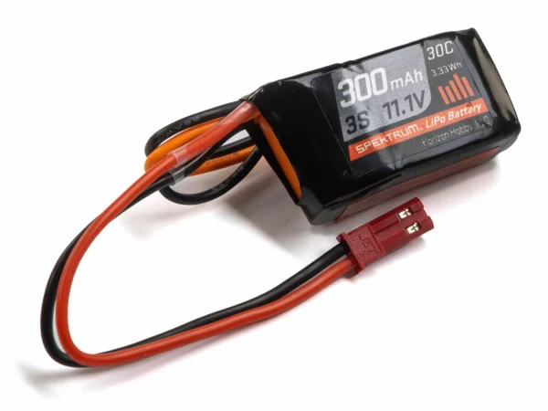 Spektrum 11.1V 300mAh 3S 30C LiPo Battery - JST Connector