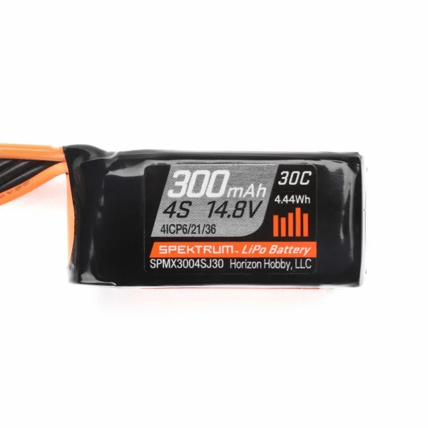 Spektrum 4S 14.8V 300mAh 30C LiPo Battery - JST Connector