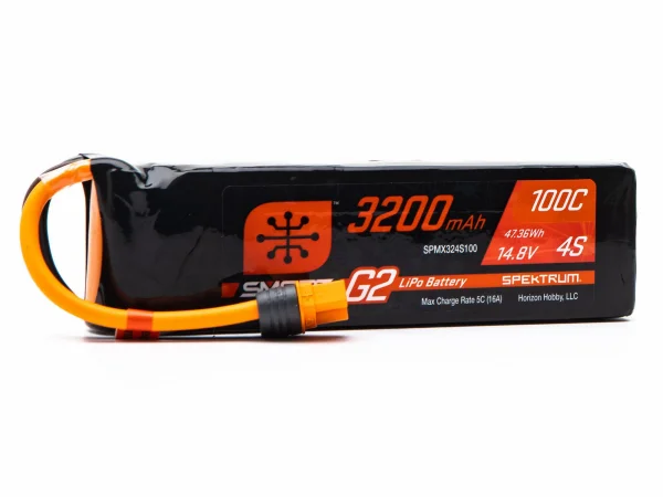 Spektrum SMART G2 LiPo Battery - 14.8V 3200mAh 4S 100C - IC3