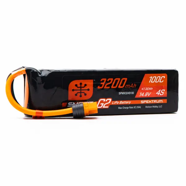 Spektrum SMART G2 LiPo Battery - 14.8V 3200mAh 4S 100C - IC3 &mdash; image 3 of 3