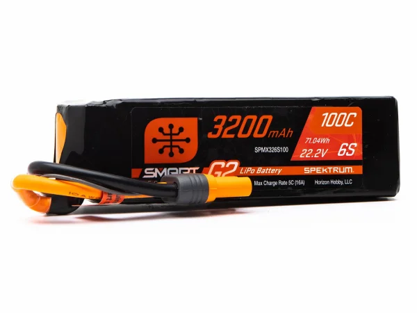 Spektrum SMART G2 LiPo Battery - 22.2V 3200mAh 6S 100C - IC5
