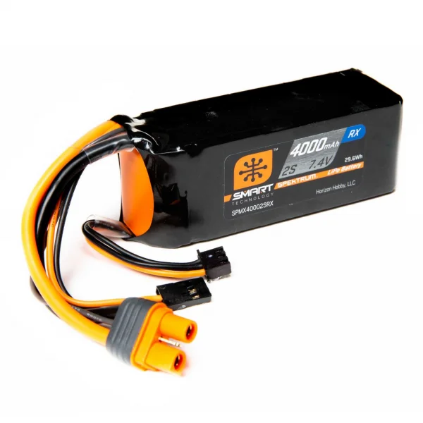 4000mAh 2S 7.4V Smart LiPo Receiver Battery IC3