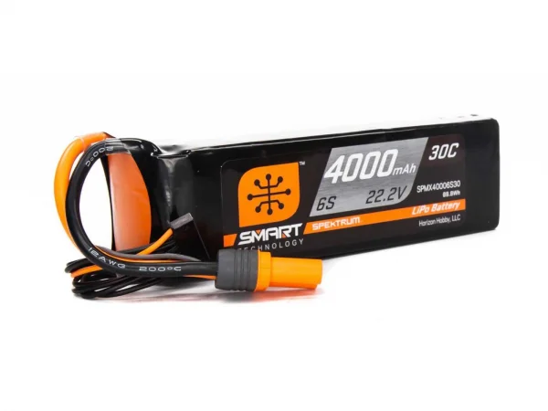 4000mAh 6S 22.2V Smart LiPo Battery 30C IC5