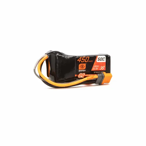 450mAh 3S 11.1V 50C Smart G2 LiPo Battery: IC2 — image 2 of 2