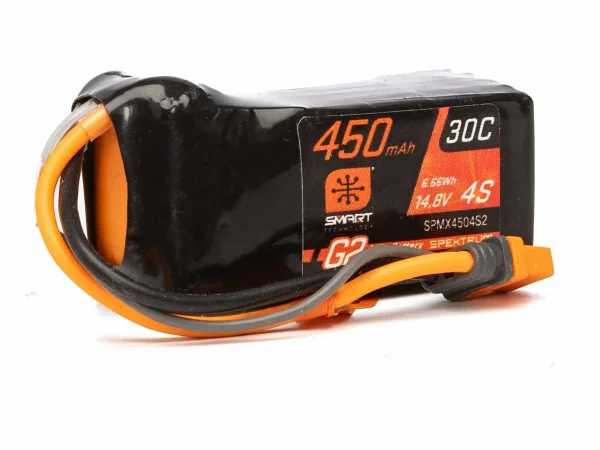 Spektrum 14.8V 450mAh 4S 30C LiPo Battery: IC2