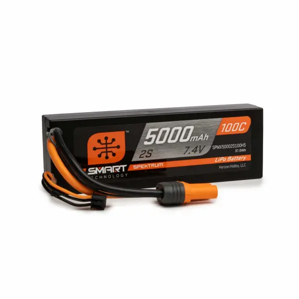 5000mAh 2S 7.4V 100C Smart LiPo Hardcase IC5 &mdash; image 3 of 3
