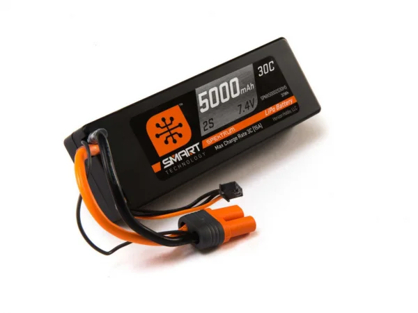 Spektrum Smart LiPo - 5000mah 2S 7.4V 30C Hard Case - IC5 ** CLEARANCE **