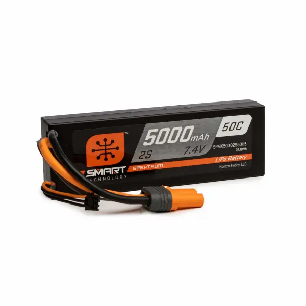 5000mAh 2S 7.4V 50C Smart LiPo Hardcase IC5 — image 2 of 3