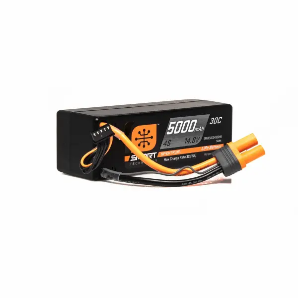 Spektrum Smart LiPo - 5000mAh 4S 14.8V 30C Hard Case - IC5 — image 6 of 7