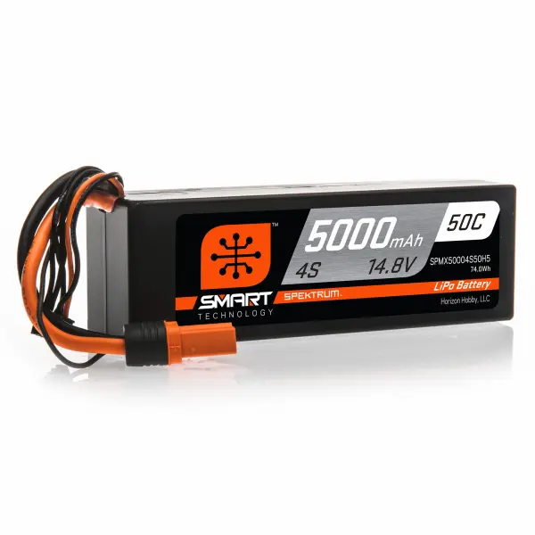 5000mAh 4S 14.8V 50C Smart LiPo Hardcase IC5 &mdash; image 3 of 3