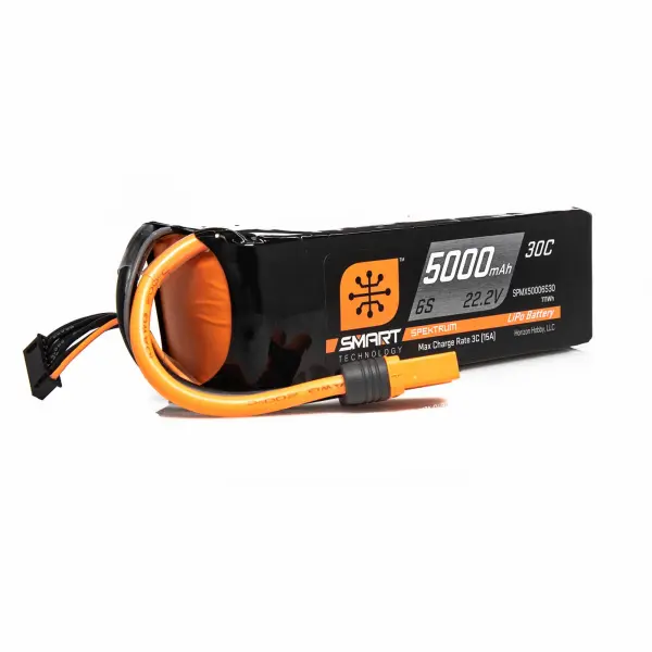 Spektrum Smart LiPo - 5000mAh 6S 22.2V 30C - IC5 — image 6 of 7