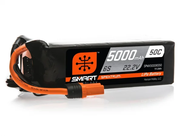 5000mAh 6S 22.2V 50C Smart LiPo Battery IC5