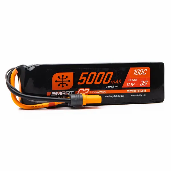 Spektrum SMART G2 LiPo Battery - 11.1V 5000mAh 3S 100C - IC5 — image 3 of 3