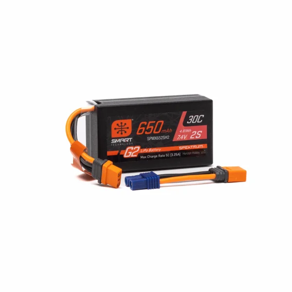 Spektrum G2 LiPo - 7.4V 650mAh 2S 30C - IC2