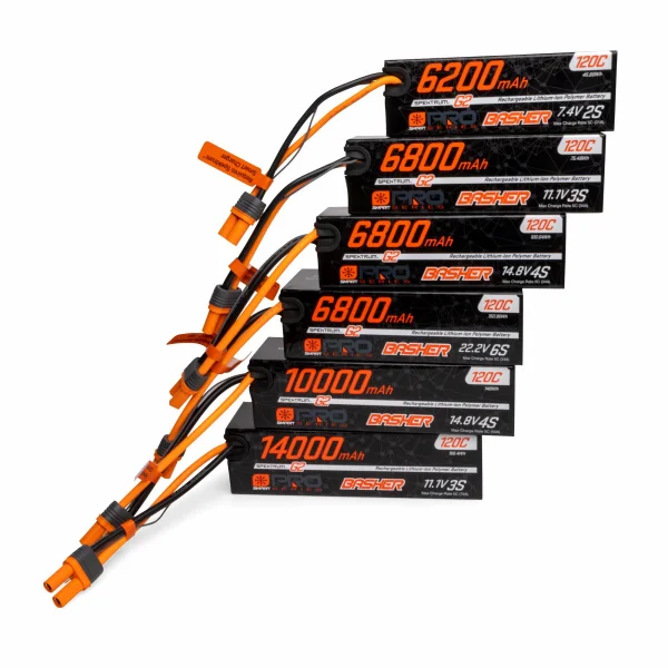 Spektrum G2 Pro Basher Hard Case SMART LiPo - 11.1V 14000mAh 3S 120C - IC5
