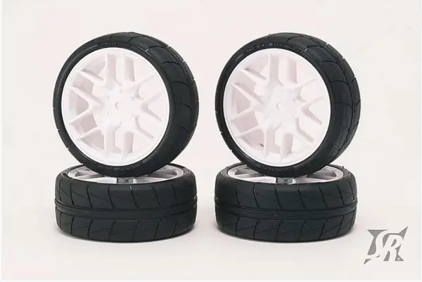 FMS Sweep Hankook Tread 36Deg 24mm Glued TC Tyres 12Spoke Asphalt — image 3 of 6
