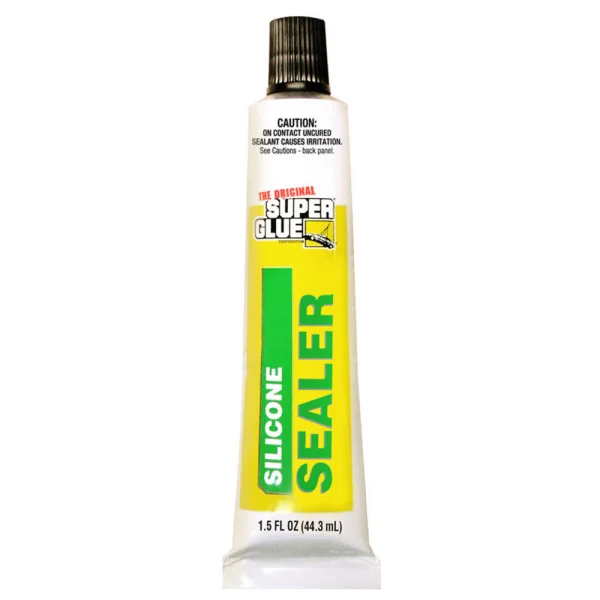 Super Glue Clear Silicone Sealer (1.5fl oz, 44.3ml)
