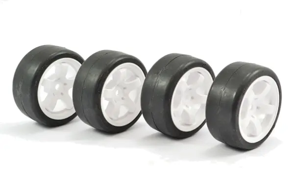 Sweep Mini Tyres Pre Glued on 12mm Hex Mini Wheels 33 Deg (Set of 4) — image 2 of 6