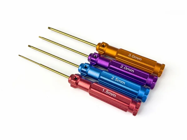 Hex Driver Set 1.5/2/2.5/3mm Coloured
