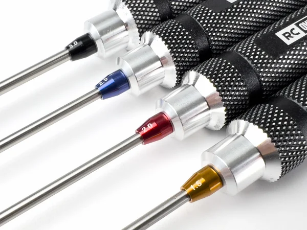 Hex Driver Size Guide - Coloured Collar Set