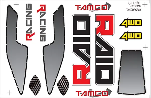 Thunder Tiger Tar0001 Raid Decal Set