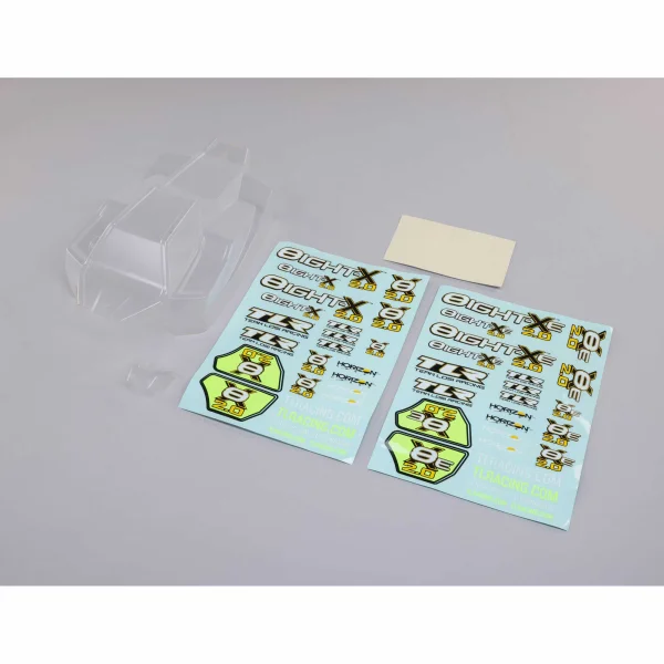 Body Set with Decals - Clear: 8X - 8XE 2.0