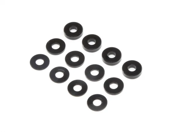 M3 Aluminium Washer Set - Black (4ea)