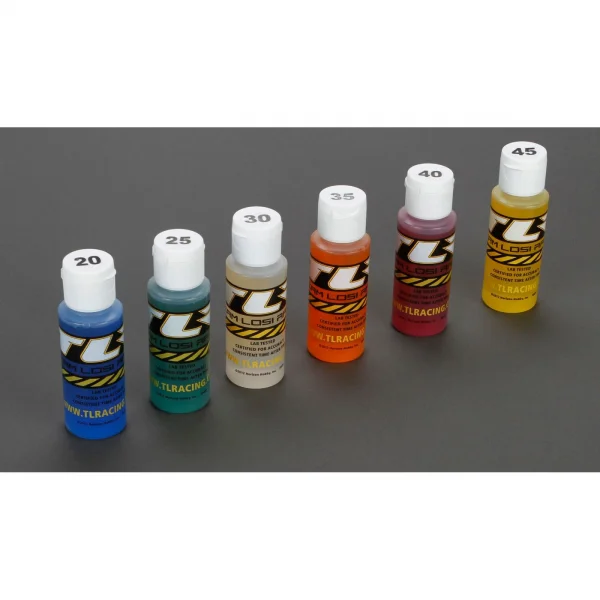 TLR Pro Shock Oil 6 Pack - 20 25 30 35 40 45 Weights - 2oz Bottles