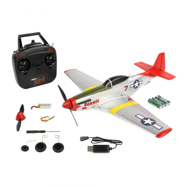 Top RC P51 Red Tail RTF 450 (Mode 1)