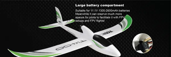 Top RC T1400 Glider - RTF With Radio + Gyro — image 14 of 14