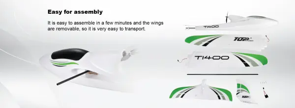 Top RC T1400 Glider - RTF With Radio + Gyro — image 2 of 14