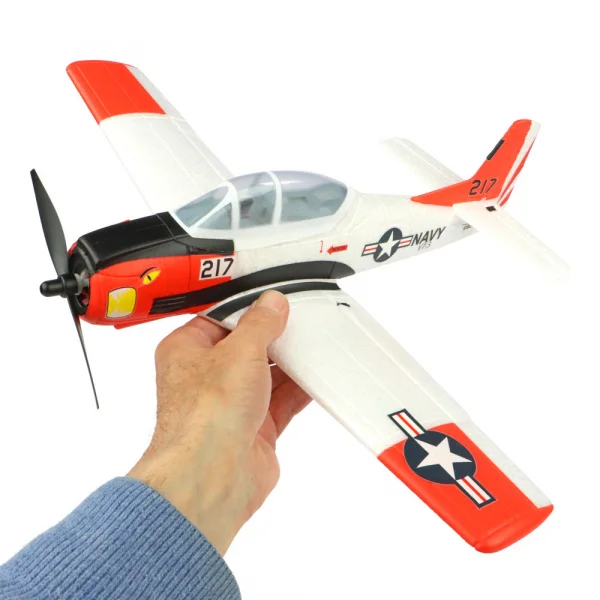 Top RC Mini T-28 450mm White/Red - RTF