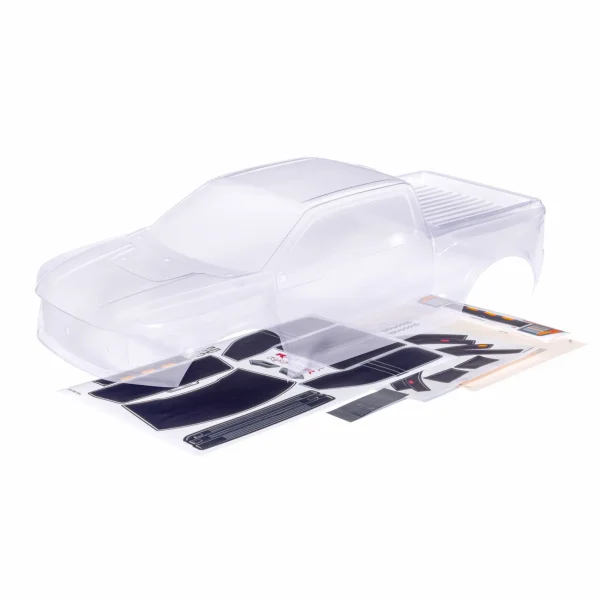 Traxxas Body, Ford Raptor R (clear, requires painting)/ window masks/ decal sheets
