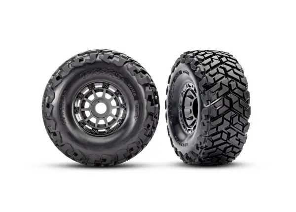 Traxxas MAXX Slash SC Belted Tyres Glued on Grey 17mm Hex Wheels (2) — image 2 of 2